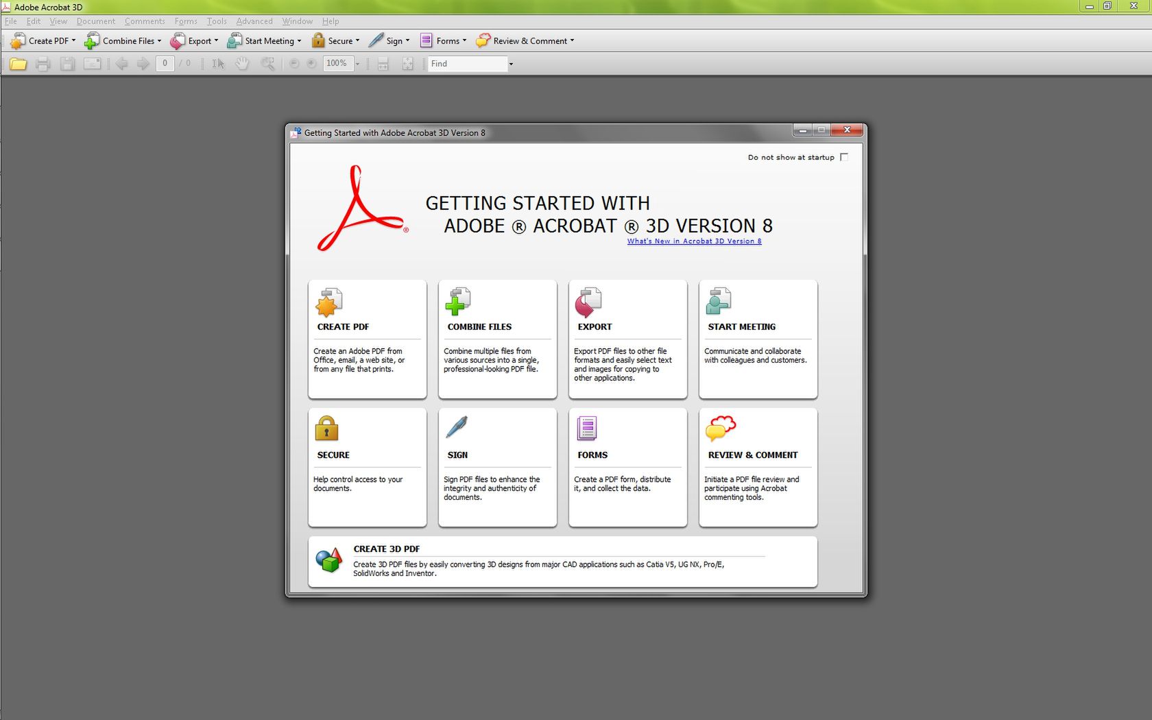 download adobe acrobat 3d version 8 free