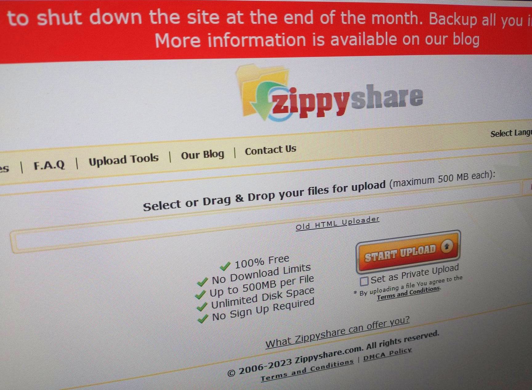 zippyshare Zamykają Zippyshare. Ostatni moment na pobranie plików