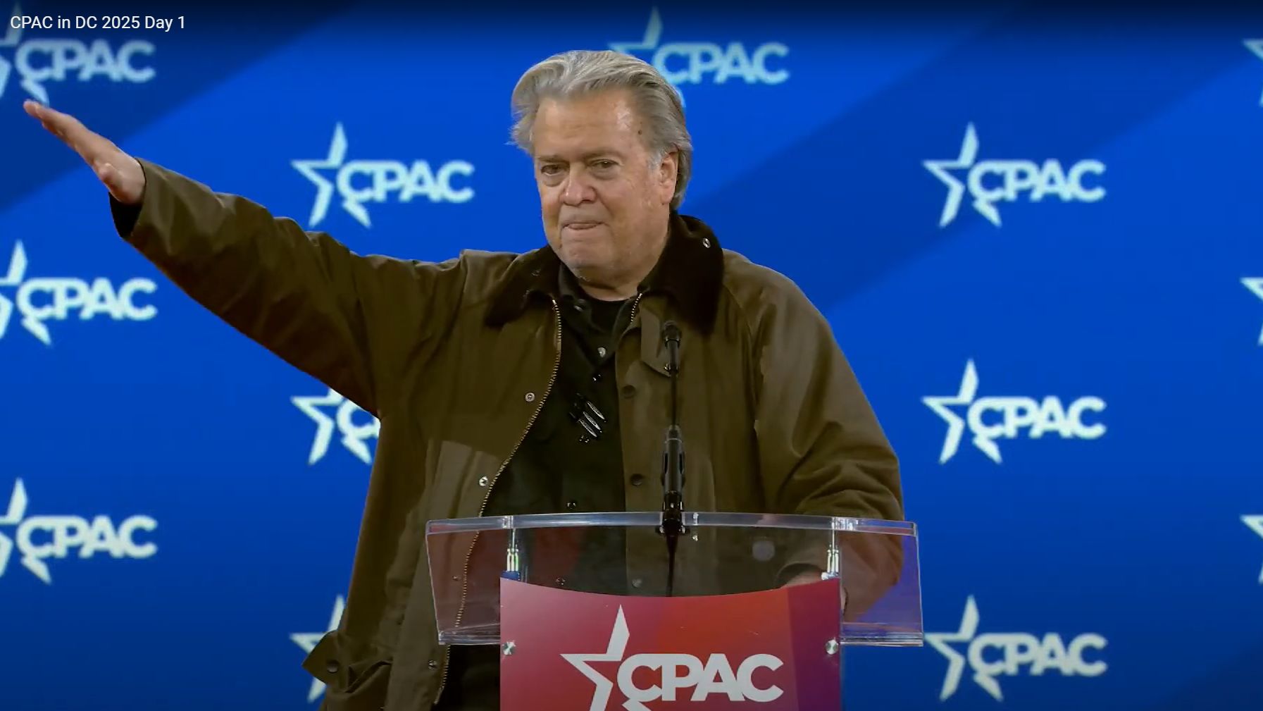 Steve Bannon sparks outrage with Nazi-style salute at CPAC