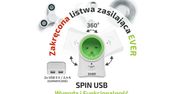 Porty USB zawsze pod ręką z listwą EVER SPIN USB