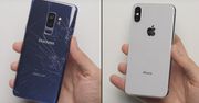 Galaxy S9+ vs iPhone X - jak topowe smartfony znoszą upadki?