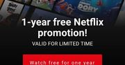Netflix za darmo przez rok - uważajcie, to oszustwo
