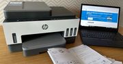 HP Smart Tank 750. Szczerze mogę polecić, ale nie małym dzieciom