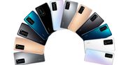 Smartfony Huawei P40 z ekranami zakrzywionymi z każdej strony