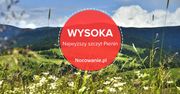 Jej wysokość Wysoka - najwyższy szczyt Pienin