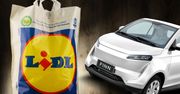 Do Lidla po bułki, ziemniaki i samochód elektryczny