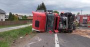 Zderzenie samochodów na drodze DK-73 w miejscowości Szczaworyż