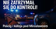 Niebezpieczny rajd 37-latka zakończony pościgiem przez kilka powiatów i kolizją