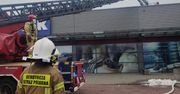 Pożar w centrum handlowym w Skarżysku-Kamiennej [zdjęcia]