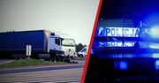 Wypadek na DK11: Motocyklista trafił do szpitala po zderzeniu z ciężarówką
