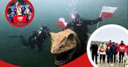 Biało-czerwona pod wodą. Nurkowie z Piły zanurkowali z flagą Polski