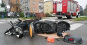 Zderzenie samochodu osobowego ze skuterem