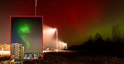Piła: nocny spektakl nad miastem. Zorza polarna zachwyciła mieszkańców