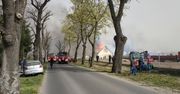 Potężny pożar tartaku i budynku mieszkalnego
