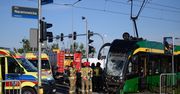Sześć osób rannych po zderzeniu tramwaju i dźwigu