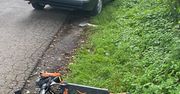 13-letni użytkownik hulajnogi elektrycznej w szpitalu