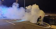 Pożar samochodu osobowego na S7