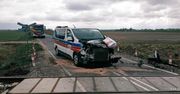 Kolizja karetki z szynobusem na trasie Raciąż–Sierpc. Ruch wstrzymany!
