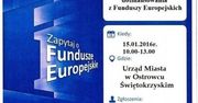 Bezpłatne konsultacje na temat Funduszy Unijnych