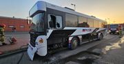 Pożar autobusu na ulicy Paderewskiego w Chodzieży