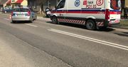 Wypadek z udziałem motocyklisty