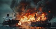 Groźna kolizja na Morzu Północnym – tankowiec i statek towarowy w ogniu, jedna osoba zaginiona