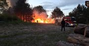 Wielki pożar na stoku narciarskim w Chodzieży