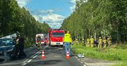 Dramat na trasie Krajenka–Żeleźnica! Zderzenie trzech pojazdów, helikopter w akcji!