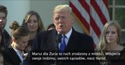 Donald Trump do uczestników corocznego marszu antyaborcyjnego: Moja administracja będzie zawsze będzie bronić “prawa do życia”