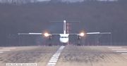 Zobacz, jak samoloty walczyły z orkanem na lotnisku w Dusseldorfie