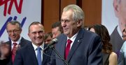 Milos Zeman zostaje na kolejną kadencję. Wygrał drugą turę wyborów prezydenckich w Czechach