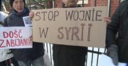 “Obojętność zabija tych ludzi”. Protest przeciwko wojnie w Syrii przed rosyjskim konsulatem w Gdańsku