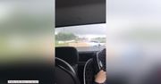 Uciekający samochód. Rodzina pędziła, aby zostawić w tyle tornado