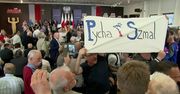 Protesty podczas spotkania z premierem Morawieckim w Stoczni Gdańskiej