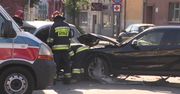 Zderzenie z nieoznakowanym radiowozem w Zabrzu. Dwóch policjantów trafiło do szpitala