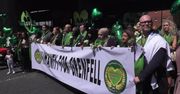 Marsz pamięci ofiar pożaru w Grenfell Tower w pierwszą rocznicę tragedii