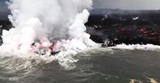 Trzęsienia ziemi i lawa wlewająca się do oceanu. Efektowne zdjęcia następstw erupcji hawajskiego wulkanu