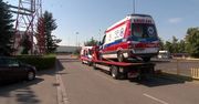 Policja zarekwirowała ambulans z powodu zbyt wysokiej wagi