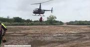 Prywatnym helikopterem na ratunek uwięzionym podczas powodzi w Teksasie