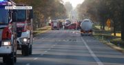 Zderzenie cysterny z ciężarówką pod Mińskiem Mazowieckim. Doszło do wycieku gazu