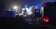 Pożar składowiska zezłomowanych samochodów w Tarnowskich Górach
