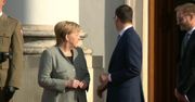 Angela Merkel w Warszawie. Premier powitał kanclerz Niemiec w Belwederze