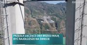 110 pięter ponad lustrem wody. W Chinach powstaje najwyższy most wiszący na świecie