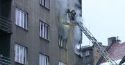 Pożar kamienicy w centrum Katowic
