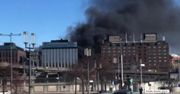 Kłęby dymu nad Sztokholmem. Wybuchł autobus