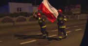 Sztafeta z biało-czerwoną flagą. Lubuscy strażacy biegną z Gorzowa do Zielonej Góry