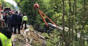 Autokar z rosyjskimi turystami spadł ze skarpy