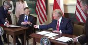 Prezydenci D. Trump i A. Duda wymienili się piórami. „To przynosi szczęście”