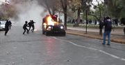 Płonące radiowozy w stolicy Chile. Protest studentów zmienił się w gwałtowne zamieszki
