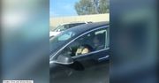Kierowca Tesli zasnął za kółkiem, pojazd jechał na autopilocie